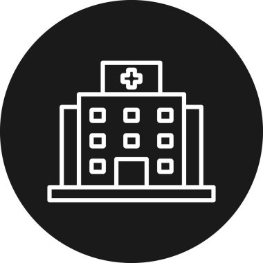 Hastane Simgesi Vektör İllüstrasyonu