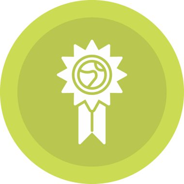 Ödülü rozet vektör simgesi