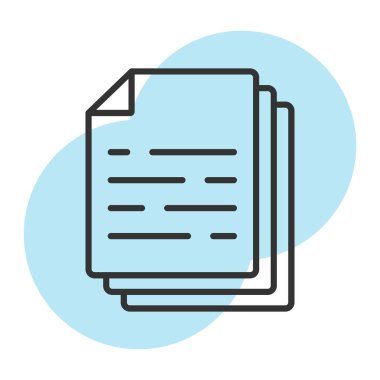 dosya belgesi vektör illüstrasyonu