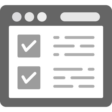 kontrol listesi simgesi doldurulmuş taslak biçimi