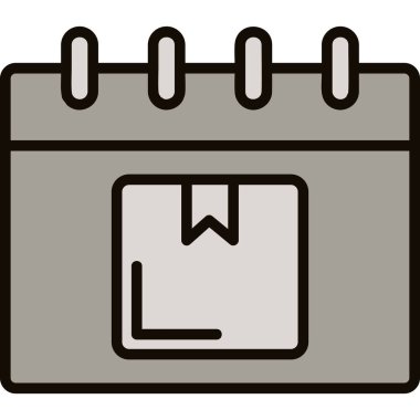 Takvim. Web simgesi basit illüstrasyon