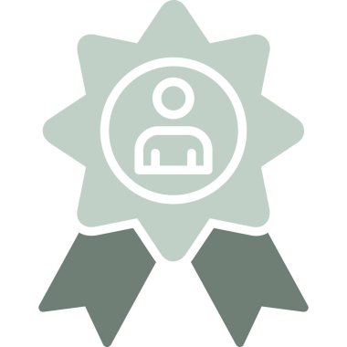 Rozet. Web simgesi basit illüstrasyon