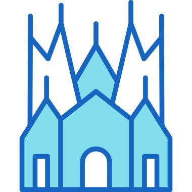 mimari yapı şehir simgesi - taslak biçimi