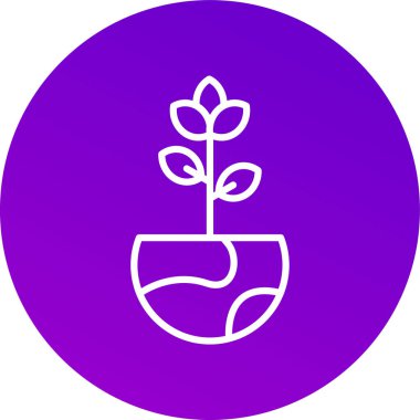 Eşsiz Bitki Vektörü Kabartma Simgesi