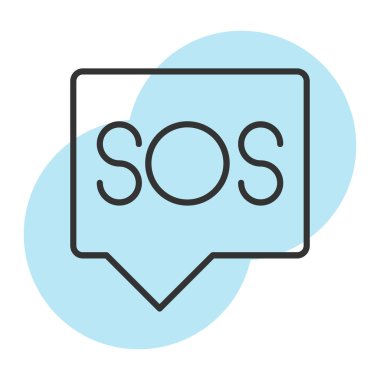 Yardım simgesinin vektör illüstrasyonu