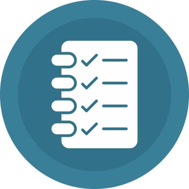 Kontrol listesi. Web simgesi basit illüstrasyon