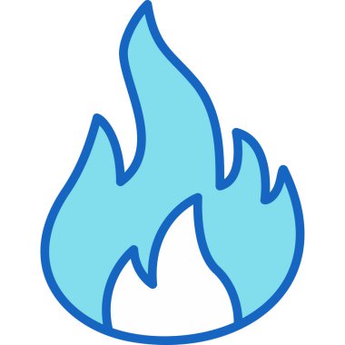 Yangın. Web simgesi basit illüstrasyon