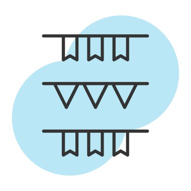 ağ bağlantısı düz simge vektör çizimi