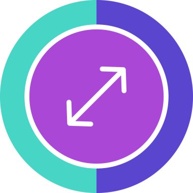 Yuvarlak bir simgenin vektör illüstrasyonu