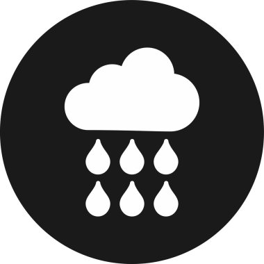 Bulut. Web simgesi basit illüstrasyon