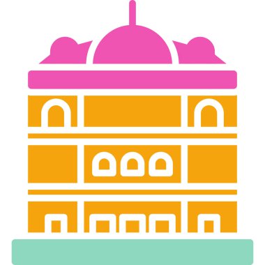 bina simgesi, vektör illüstrasyonu