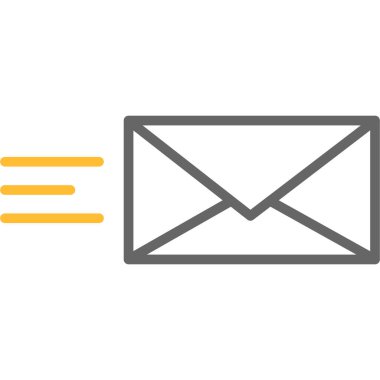 Kişisel ve ticari kullanım için mesaj vektör simgesi simgesi vektör çizimi..