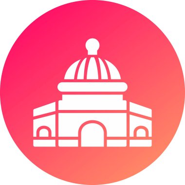 Tapınağın eşsiz vektör simgesi