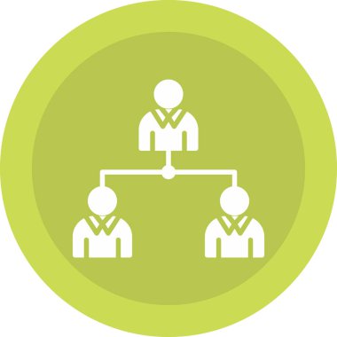 hiyerarşi. Web simgesi basit tasarım