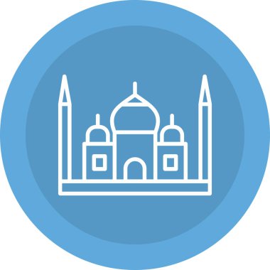 Cami. Web simgesi basit illüstrasyon