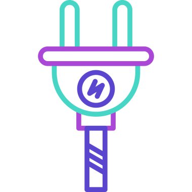 Bir dolgu simgesinin vektör illüstrasyonu