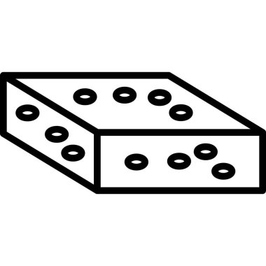 Halva Basit Vektör Simgesi İllüstrasyonu