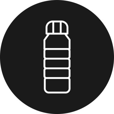 su şişesi simgesi, basit vektör illüstrasyonu