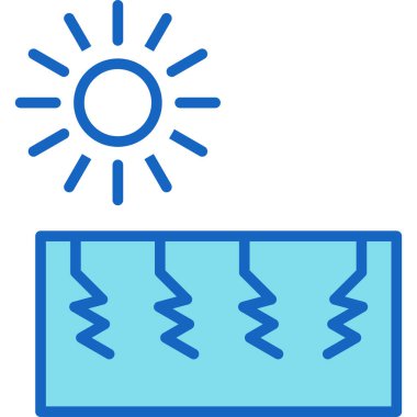 Güneş Simgesi Vektör illüstrasyonu
