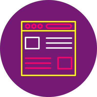 vektör Lcd düz simgesi