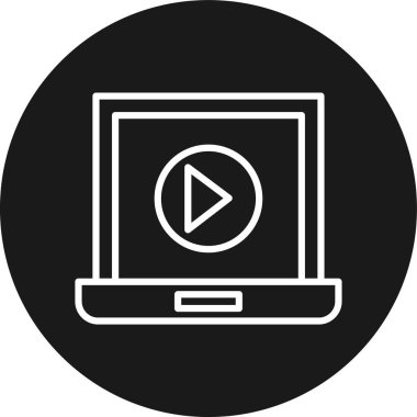 video. Web simgesi basit tasarım