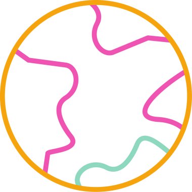 Çizgi film simgesinin vektör çizimi