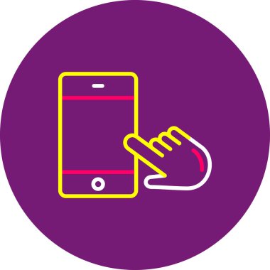 akıllı telefon simgesi vektör illüstrasyonu