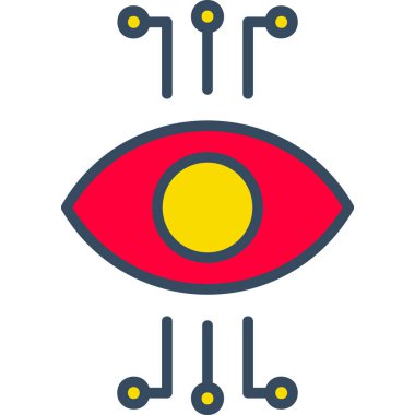 Göz. Web simgesi basit illüstrasyon