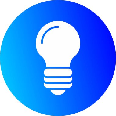 ampul modern simgesinin vektör illüstrasyonu