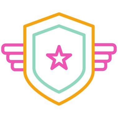 Rozet. Web simgesi basit illüstrasyon