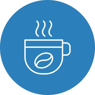 Bardak. Web simgesi basit illüstrasyon