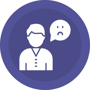 Müşteri geldi. Web simgesi basit illüstrasyon