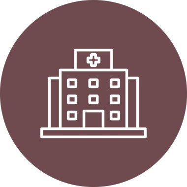 Hastane Simgesi Vektör İllüstrasyonu
