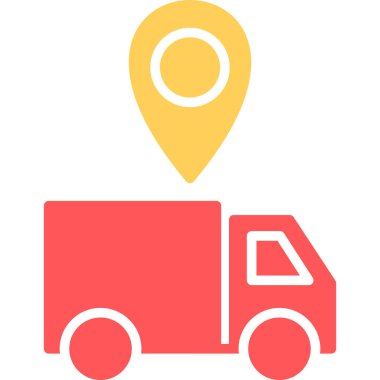 konum simgesi, vektör çizimi