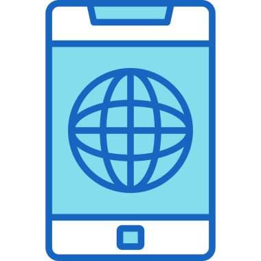 akıllı telefon simgesi vektör illüstrasyonu