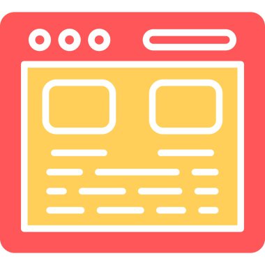 Web tasarım vektörü simgesi