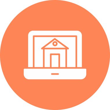 Ev simgesinin vektör illüstrasyonu