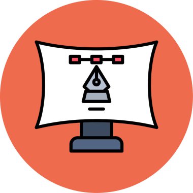 Modern b 'nin vektör çizimi robot simgesinden yoksun