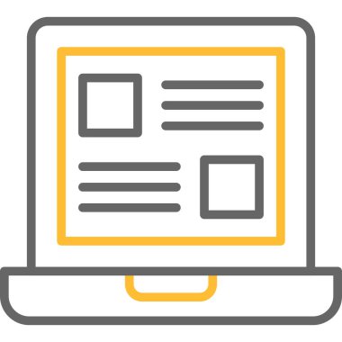 Bilgisayar. simge tasarımı, vektör illüstrasyonu