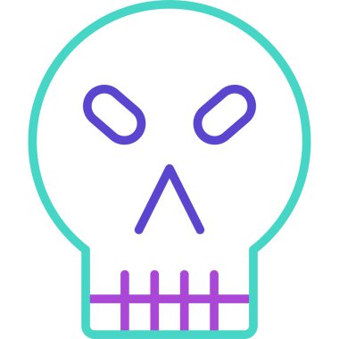 Cadılar Bayramı ikon vektör illüstrasyonu