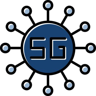 ağ teknoloji simgesi, basit illüstrasyon tasarımı