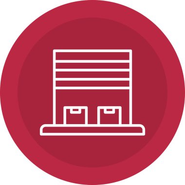 Ofis ve modern simgenin vektör illüstrasyonu