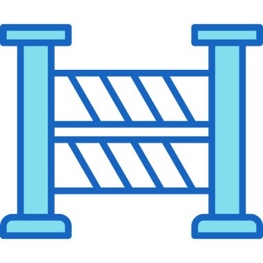 ahşap çit simgesi vektör illüstrasyonu