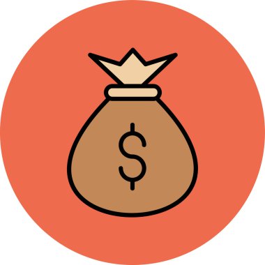 Dolar simgesi vektör illüstrasyonu