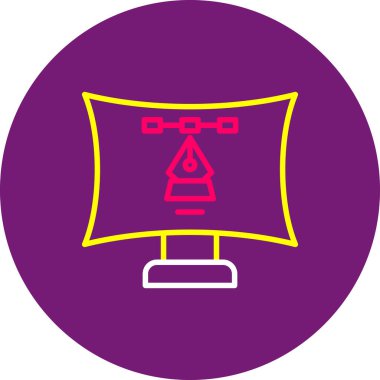 Eşsiz modern kabartma vektör simgesi