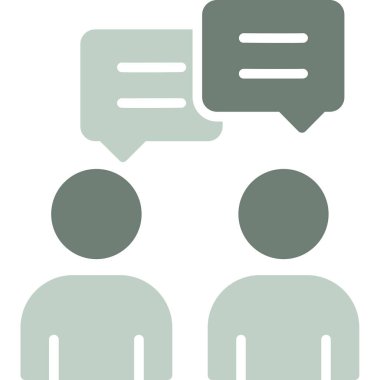 Tartışma. Web simgesi basit illüstrasyon