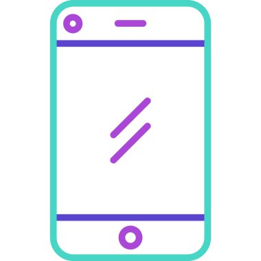 Akıllı telefonun vektör illüstrasyon simgesi