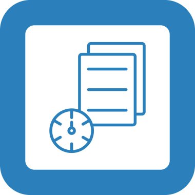 Saat simgesi vektör illüstrasyonu