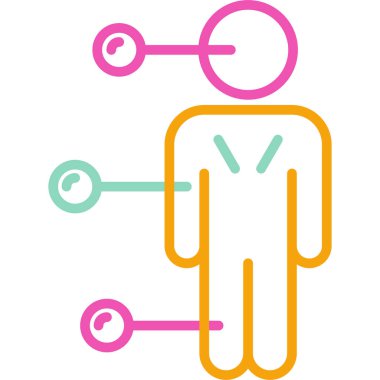 Covid ile benzersiz bir adam - 19 simgesi