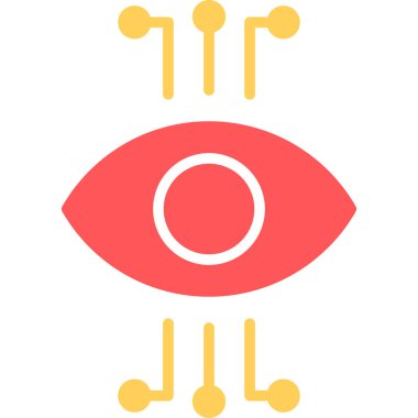 Göz simgesinin vektör illüstrasyonu